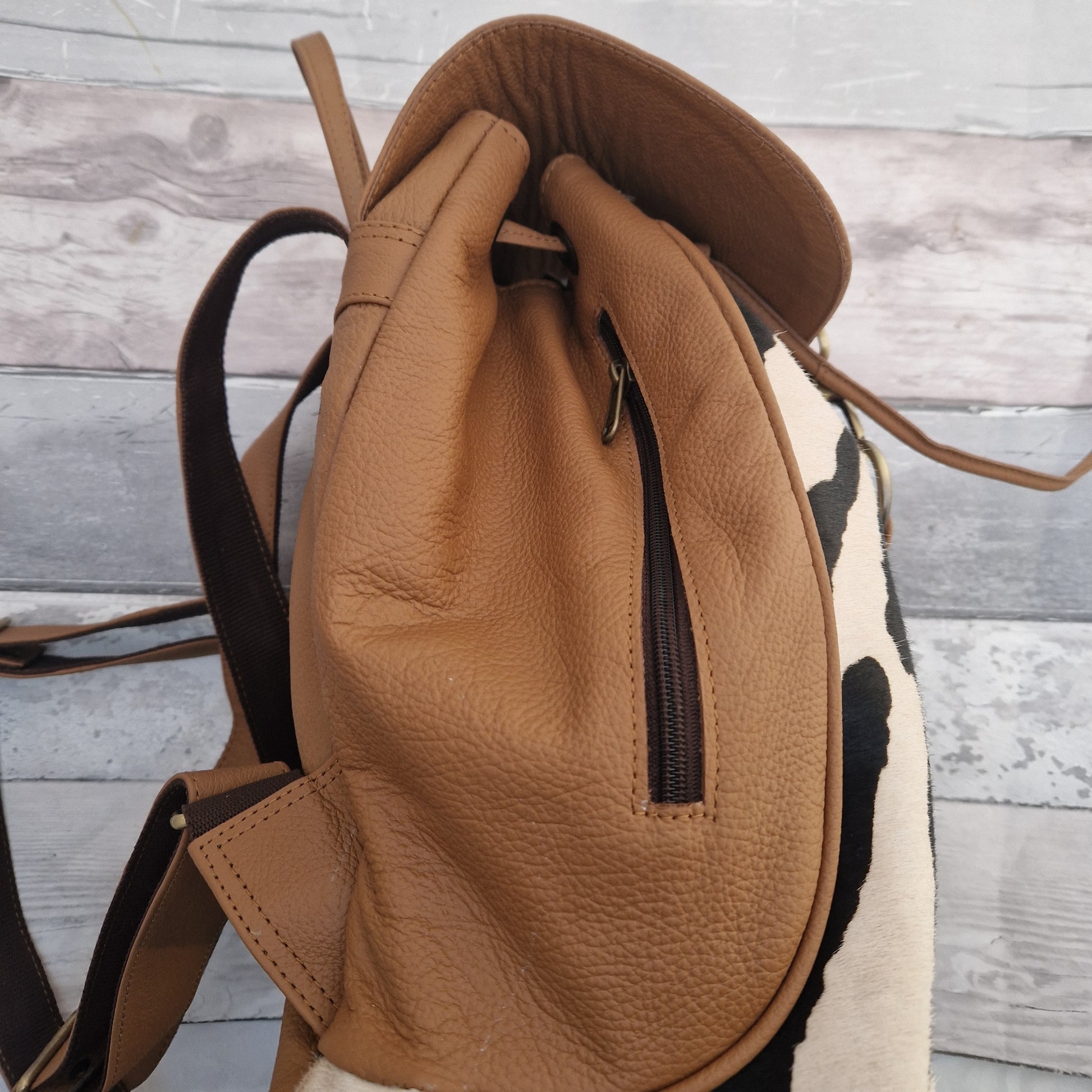 Side view of Ridhi backpack.