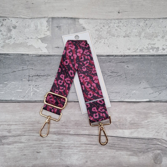 Pink Animal Print - Bag Strap - End of Line