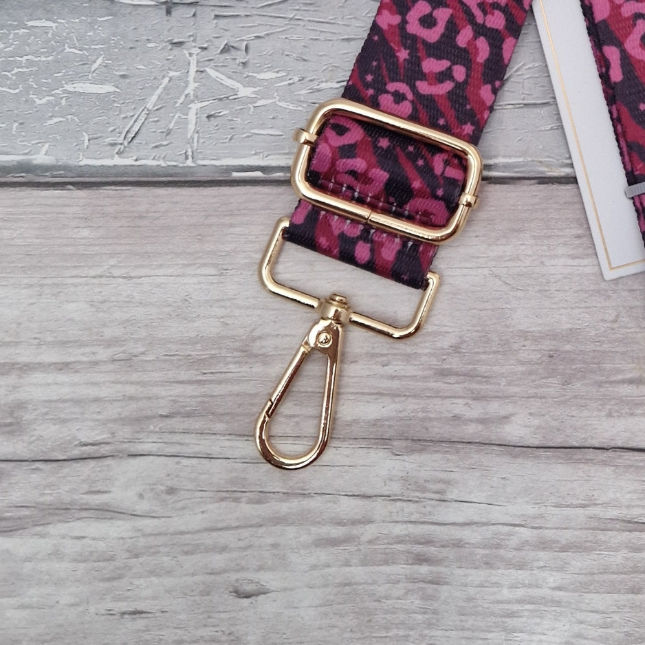 Pink Animal Print - Bag Strap - End of Line