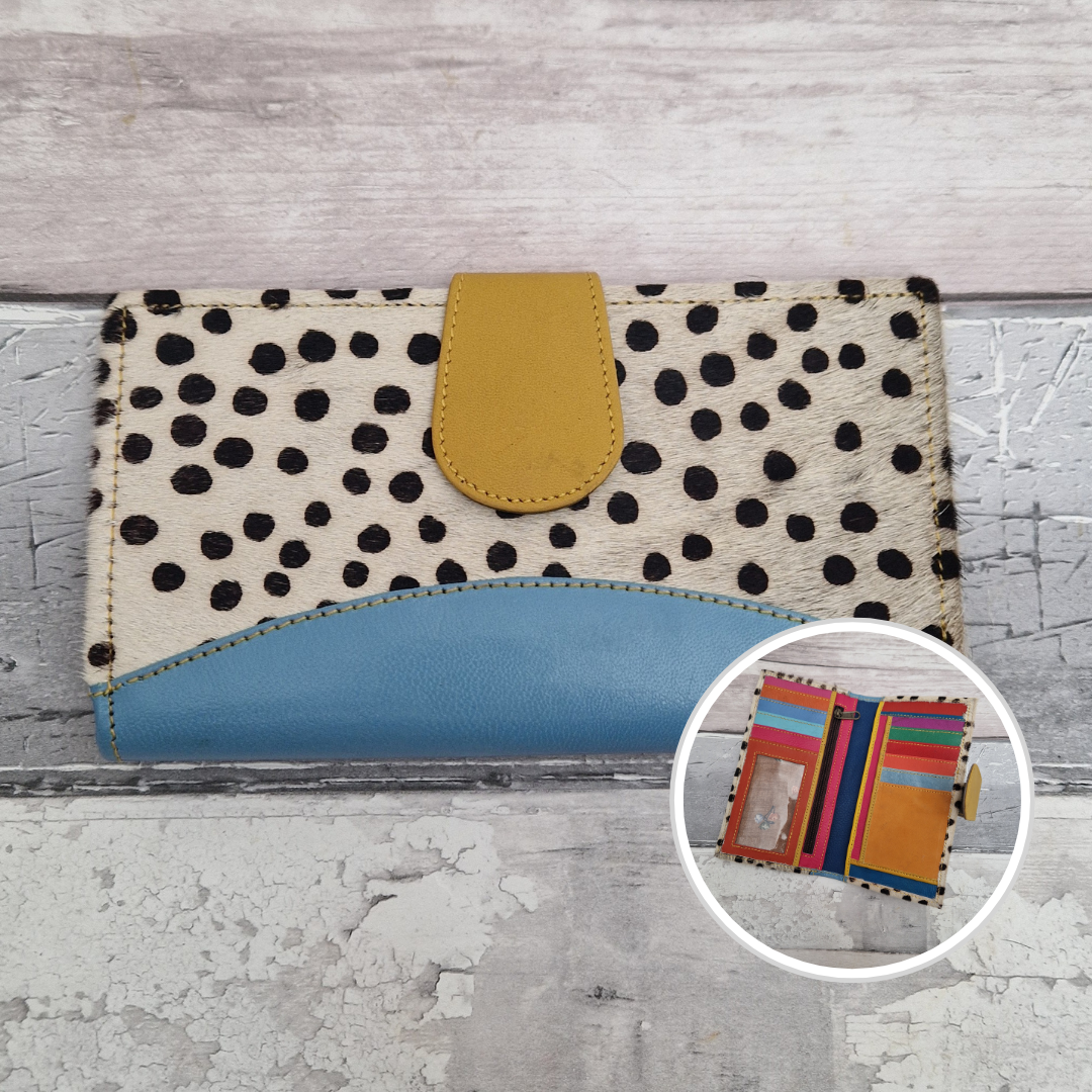 Samira - Animal Print Purse made from upcycled Leather