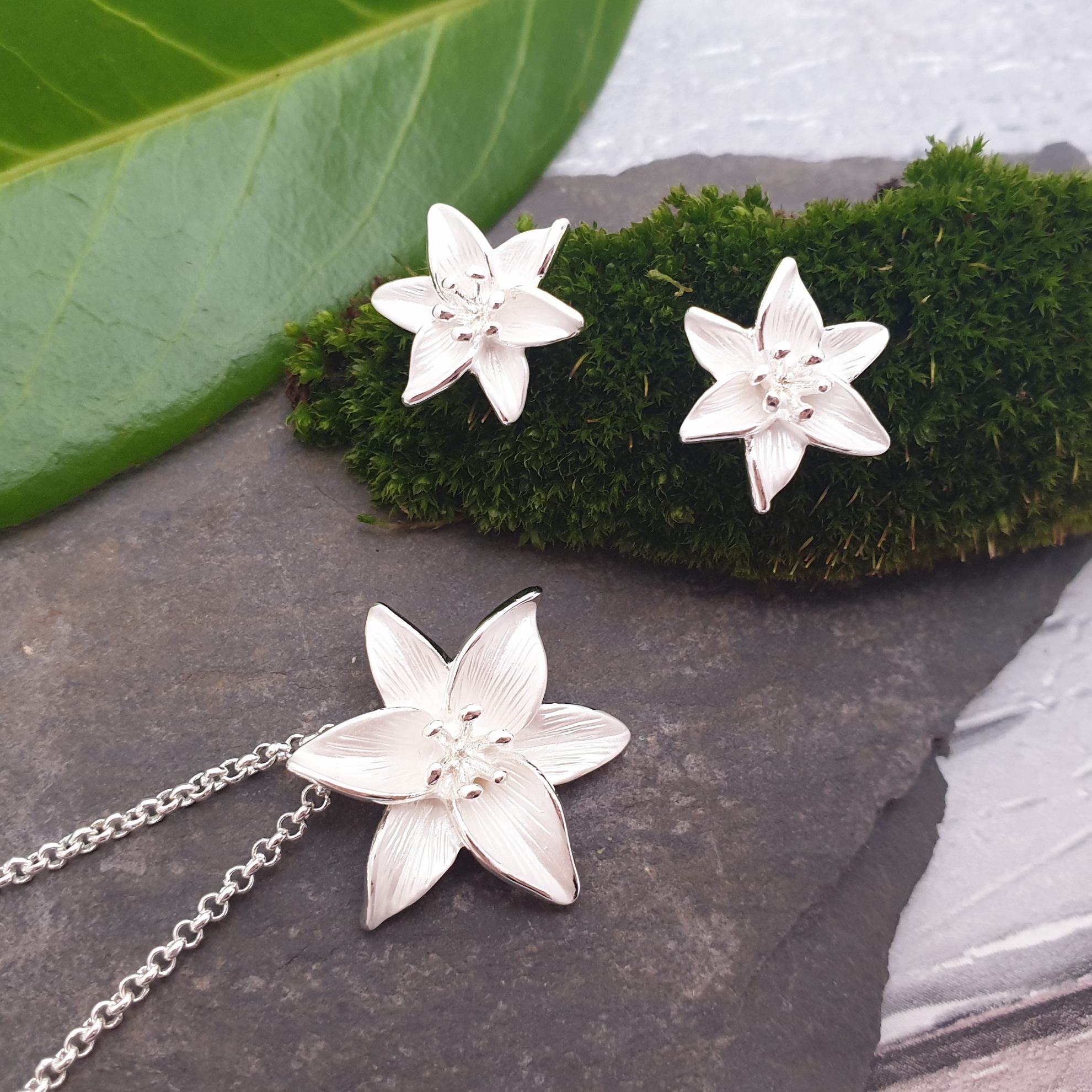 Lily on sale flower earrings